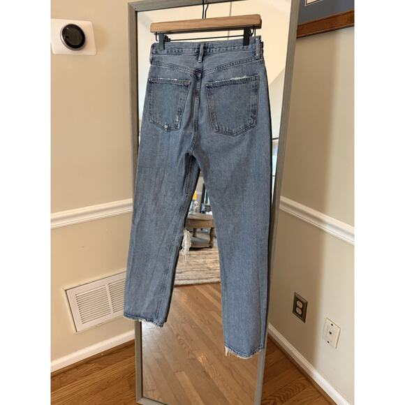 AGOLDE 90s Pinch Waist Distressed High Rise Jeans Size 27 - Picture 5 of 5